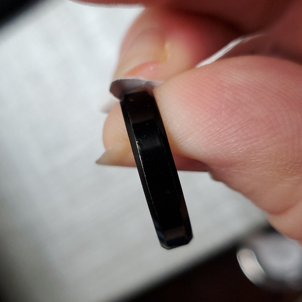 🌞 Unisex black ring - Picture 3 of 3